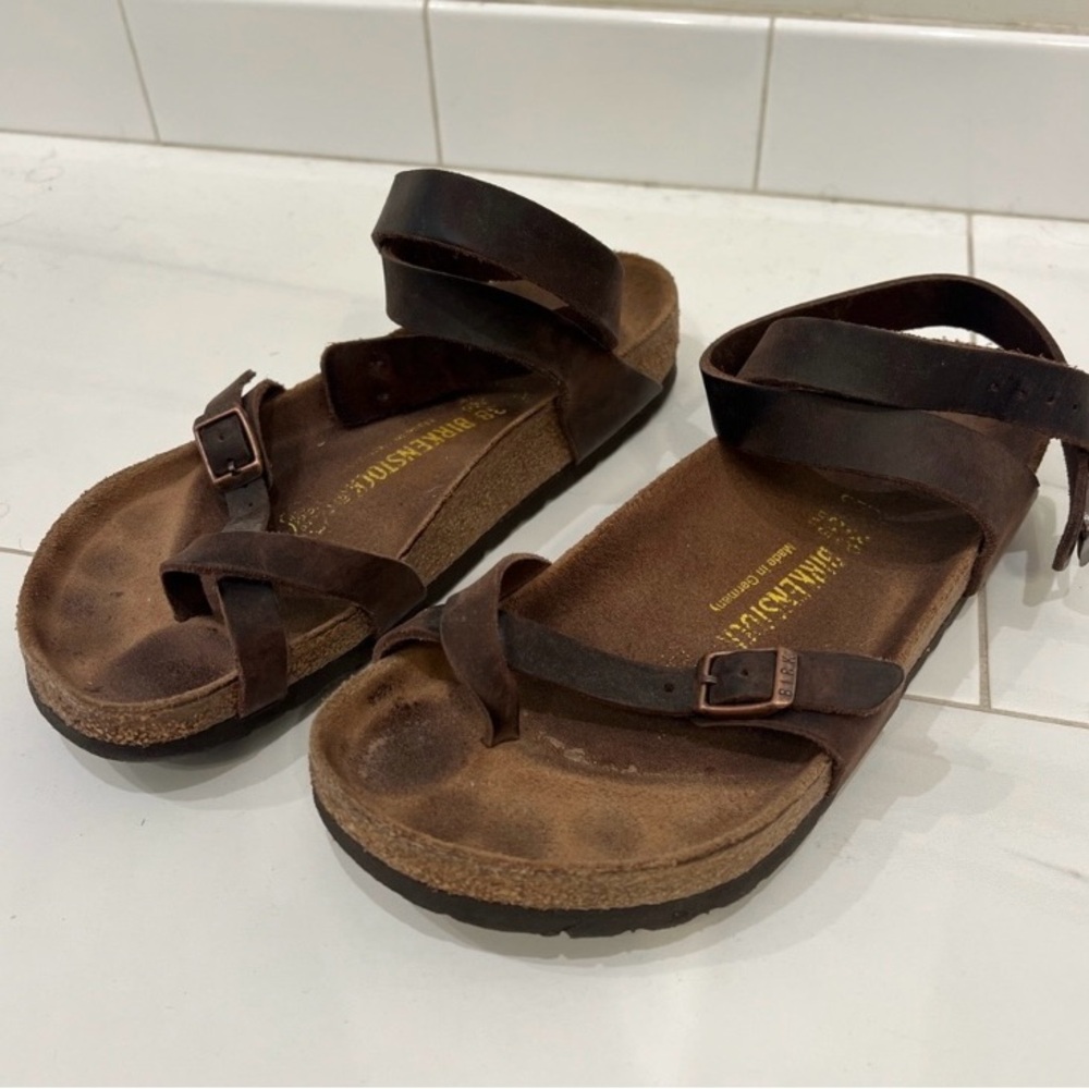 Birkenstock Yara Brown Ankle Sandals